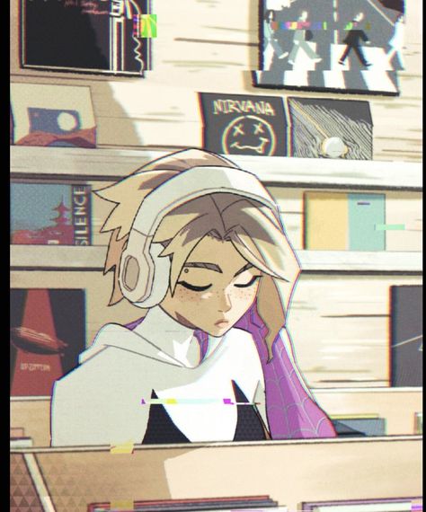 Music Page, Gwen Stacy, Best Music, My Art, Desk, Music, Anime