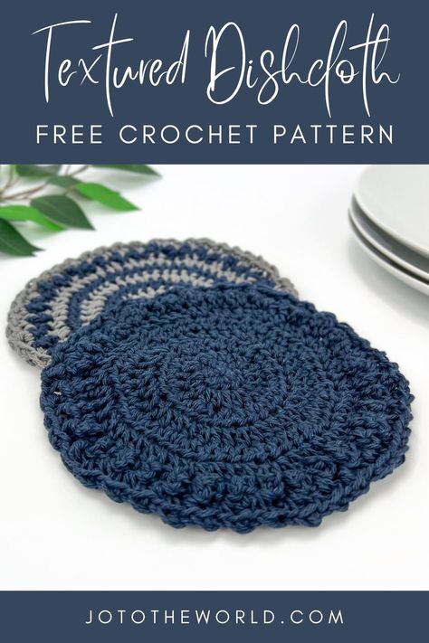 Crochet Dishcloth Pattern, Crochet Dish Cloth Free Pattern, Dishcloth Patterns Free, Crochet Washcloth Pattern, Crochet Scrubbies, Crochet Hot Pads, Round Crochet, Elegant Crochet, Dishcloth Crochet Pattern