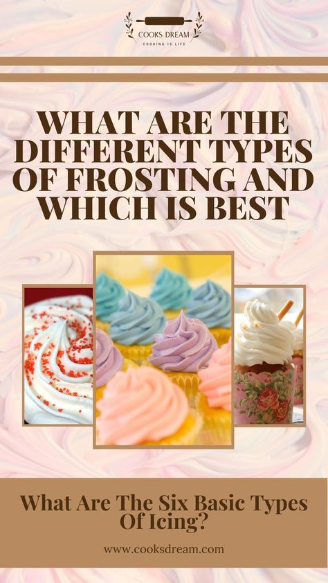 Cooked Frosting, Types Of Frosting, Glaze Icing, Whipped Icing, Italian Buttercream, Easy Frosting, Vanilla Filling, Frosting Recipes Easy, Whipped Frosting