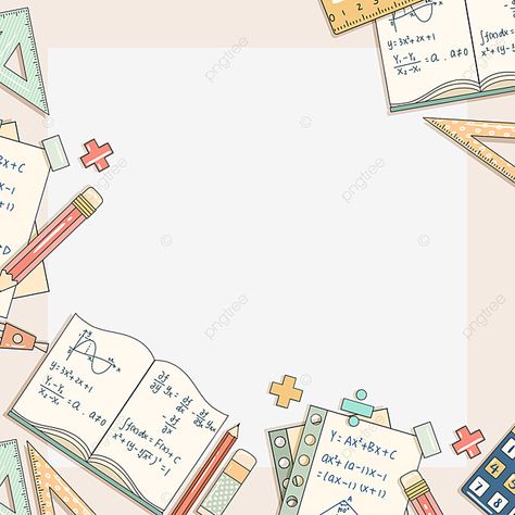 Pre Calculus Background Design, Calculator Clipart, Math Border, Pen Clipart, Notebook Clipart, Math Template, Math Calculator, Mom Time Management, Math Clipart