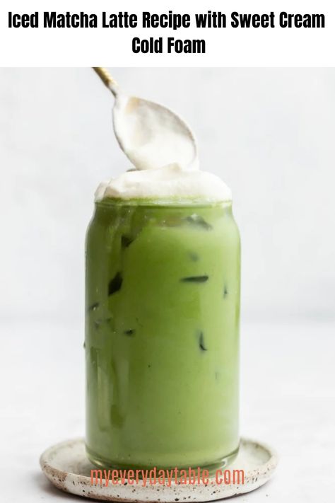 This iced matcha latte recipe is earthy, creamy, and refreshing all at the same time. Customize this matcha drink easily so it’s perfect for you. Lavender Matcha, Matcha Collagen, Green Tea Drinks, Matcha Latte Recipe, Lavender Recipes, Iced Matcha Latte, Matcha Drink, Green Tea Latte, Matcha Recipe