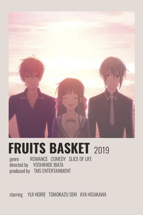 ☆ Minimalist/alternative "Fruits Basket" anime poster ☆ Check out my "Anime Posters" board! Fruits Basket Poster, Anime Posters Minimalist, Basket Poster, Anime Polaroid, Anime Prints, Minimalist Anime, Tamako Love Story, Posters Minimalist, Basket Anime