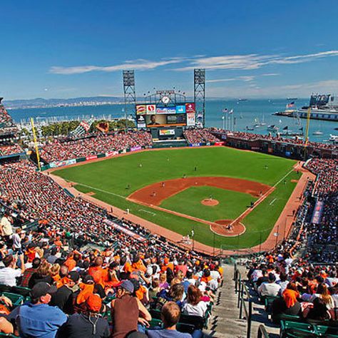 A Guide To Baseball's Best And Worst Stadiums...and #1 is AT&T Park, Home of the San Francisco Giants! San Francisco Giants Stadium, Baseball Buckets, Major League Baseball Stadiums, Giants Stadium, Sf Giants Baseball, Mlb Stadiums, Twins Baseball, Baseball Park, Giant Games