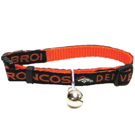 Pets First NFL Denver Broncos Cat Collar -- Click image to review more details.(This is an Amazon affiliate link and I receive a commission for the sales) Seahawks Fans, Broncos Fans, Pet Gear, All Nfl Teams, Nfl Sports, Cat Collar, Cat Clothes, National Football League, Denver Broncos