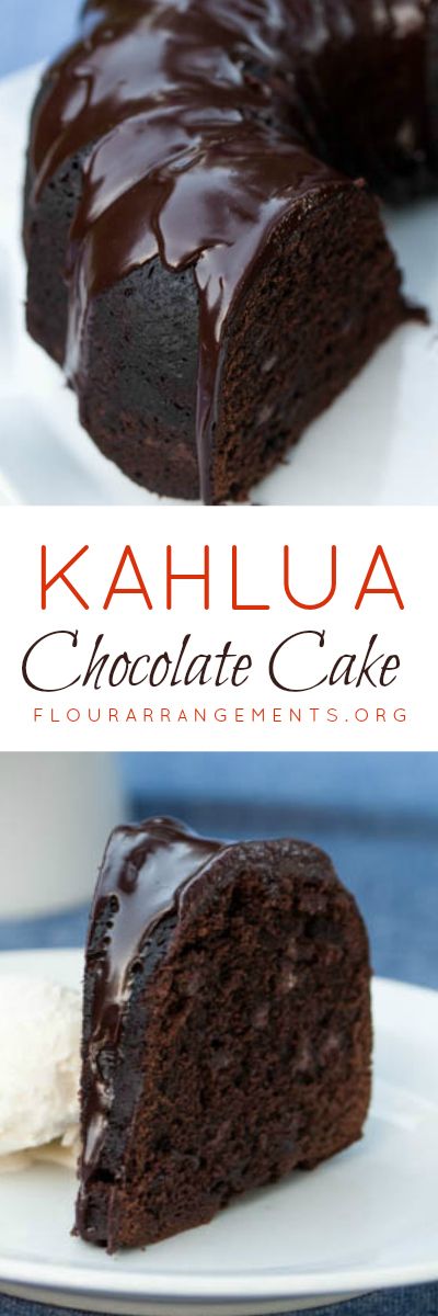 Kahlua Chocolate Cake delivers rich chocolate flavor with warm Kahlua undertones. Two recipes included -- a scratch recipe and a doctored box recipe. #bundtcake #desserts #chocolate #Kahlua Kahlua Cake Recipe, Kahlua Chocolate Cake, Chocolate Kahlua Cake, Kahlua Cake, Coconut Dessert, Torte Cupcake, Dessert Aux Fruits, Gateaux Cake, Bundt Cakes Recipes