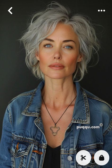 Short Layered Gray Hair, Short Pixie Gray Hair, Short Hair Square Jaw, Front And Back Hairstyles Views, Short Hairstyle Women Gray Hair, Medium Length Grey Hair With Layers, Gray Hair Styles For Women Over 50, Grey Hair Long Bob, Pixie Gray Hair