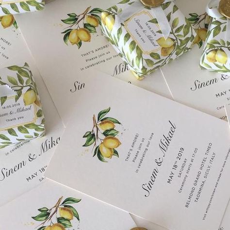 Davetiye - Invitation Design on Instagram: "Lemon Fresh Happiness 🍋☀️✨ Sinem & Mikael . . . #luxurywedding #izmirwedding #istanbulwedding #hochzeitturkei #weddinginvitation #weddingcards #düğündavetiyesi #hochzeitspapeterie #wedding #weddingdecor #weddingdetails #weddinginspiration #weddingideas #invitatiton #luxuryinvitation #bride #weddingphotography #hochzeit #weddingtrends #2019bride #2019weddings #dugundavetiyesi #dugunfotografcisi #davetiye #kisiyeozeldavetiye #nikahşekeri #dugunhediyes Lemon Wedding, Lemon Wedding Invitations, Luxury Invitation, Wedding Branding, Grand Hotel, Themed Wedding, Wedding Trends, Invitation Design, Luxury Wedding