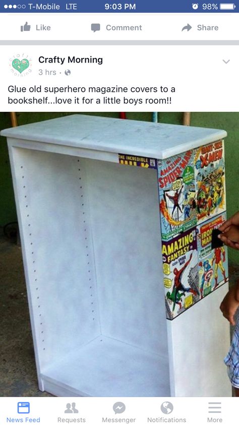 Avengers Bedroom, Marvel Room, Deco Disney, Superhero Bedroom, Superhero Room, Geek Decor, Bookshelves Diy, Big Boy Room, Boys Bedrooms