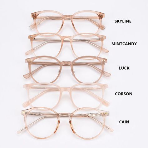 Pink Clear Glasses Frames Women, Aesthetic Eyeglasses Frame, Eyeglasses Women Aesthetic, Cute Glass Frames, Cute Frame Glasses, Brown Eyeglasses For Women, Pink Glasses Frames For Women, 2023 Glasses Frames Women, Spects Frames For Women