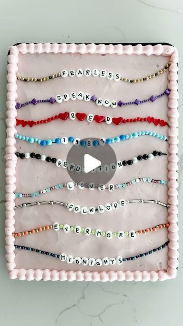 •Amy | Neuroticmom on Instagram: "🫶🏻Eras Tour Friendship Bracelets🫶🏻  #friendshipbracelets #friendshipbracelet #erastourcake #taylorswiftcake #erastour #taylorswift #taylornation #cakeideas #sheetcake" Friendship Bracelet Birthday Cake, Taylor Swift Friendship Bracelet Cake, Eras Tour Cake Ideas, Taylor Swift 13 Birthday Cake, Diy Taylor Swift Cake, Eras Birthday Cake, Eras Tour Birthday Cake, Friendship Bracelet Cake, Taylor Swift Sheet Cake