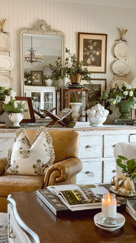 Cozy Cottage Bathroom Refresh - Liz Marie Blog Antique Cottage Living Room, Farmhouse Clothesline, Stove Cove, Brick Stove, Liz Marie Galvan, Scroll Stoppers, Village Wreath, Antique Kitchen Island, Pumpkin Plant