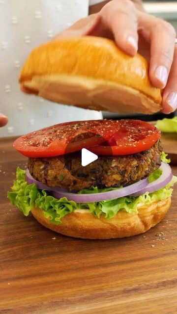 Allrecipes on Instagram: "How you bean? 🤭   We’re back, and this time with a burger patty that can give you a bit of goodness to keep you rolling through the holiday season. Let @nicolemcmom walk you through how to achieve this Veggie Black Bean Burger just in time for the weekend.   🧑‍🍳 Recipe Submitted By: LAURENMU  🔗 Head to the link in bio for more on this recipe.   #instafood #food #foodie #blackbeans #veggieburger #burgerrecipes #easyrecipes #easyburgers #beanrecipes #quickandeasy #homecook #plantbased #vegetarian #vegan" Veggie Burger Recipe, Easy Burgers, Vegetarian Mains, Black Bean Burger, Burger Patty, Veggie Burgers Recipe, Black Bean Burgers, Veggie Burgers, Bean Burger