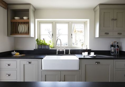 Farrow and Ball Hardwick White For The Ultimate Modern Country Kitchen! | Modern Country Style | Bloglovin’ Black Granite Countertops Kitchen, Hardwick White, Farrow And Ball Kitchen, Modern Country Kitchens, Black Granite Countertops, Kitchen Refresh, Granite Countertops Kitchen, Farrow And Ball, Kitchen Cabinet Colors