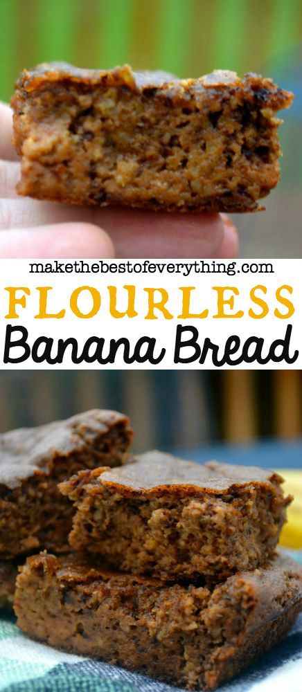 Flourless Banana Bread, Bread Banana, Food Vegetarian, Healthy Banana, 4 Ingredient, Banana Recipes, Recipe Healthy, Foods With Gluten, A Banana