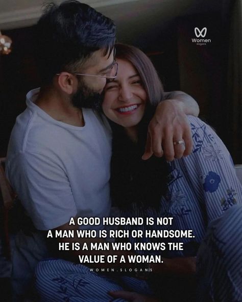 A good husband isn't defined by wealth or looks. He's a man who truly appreciates and values his wife. 💖 - Caption This! ✔️ - Follow us @women.slogans 🌟 If you have goals in your life. - We love to keep you always motivated towards your goal, your dreams! 🌎 - So Turn the blue button into white right now! - Follow us @women.slogans 🌟 Follow us @women.slogans 🌟 - 📸 Credits to unknown Turn 🔛 on Post notification 🔔 - -#womenslogans #successlogans #womenquotes #GoodHusband #Empowerment #Inspirat... A Good Husband, Good Husband, Value Quotes, Women Slogan, Baby Live, Blouse Back Neck Designs, Women Empowerment Quotes, Back Neck Designs, Caption This