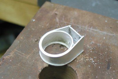 hollow form ring side 1 Hollow Form Ring, Hollow Form Jewelry, Ring Patterns, Silver Smithing, Architectural Jewelry, Hollow Ring, Hollow Form, Metalsmithing Jewelry, How To Make Rings