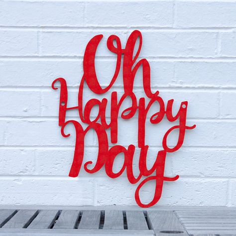 Oh Happy Day Sign, Gospel Quote Sign, Wood Quote Sign, Spiritual Wood Sign, Wood Meme Sign, Funky Wood Sign, Wood Sign Decor, Wood Word Sign Black Wood Stain, Into The Woods Quotes, Carved Wood Wall Art, Gospel Quotes, Vacation Humor, Spiritual Songs, Wood Stain Colors, Oh Happy Day, Magenta Purple