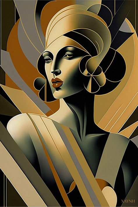 Explore the timeless allure of Art Deco illustration with us, journeying through its luxurious, bold designs and enduring influence on contemporary art! Art Deco Design Graphics Illustrations, Art Deco Photography, How To Draw Art, Pinturas Art Deco, Art Deco Drawing, Art Deco Portrait, Art Deco Design Graphics, Art Deco Illustrations, Art Deco Artists