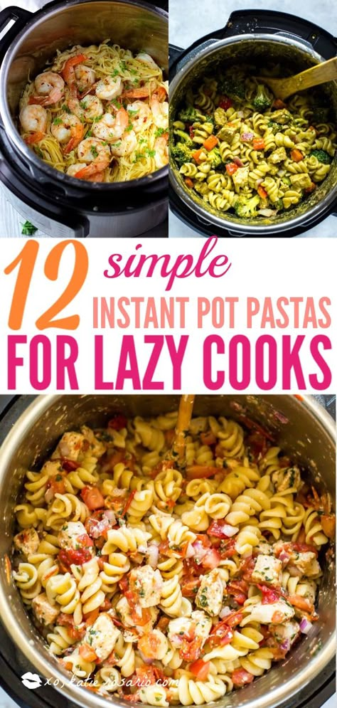 Instant Pot Pasta Recipes, Pot Pasta Recipes, Instapot Meals, Resep Pasta, Instant Pot Pasta, Instant Pot Pasta Recipe, Quick Pasta Recipes, Food Instant Pot, Instant Pot Meals