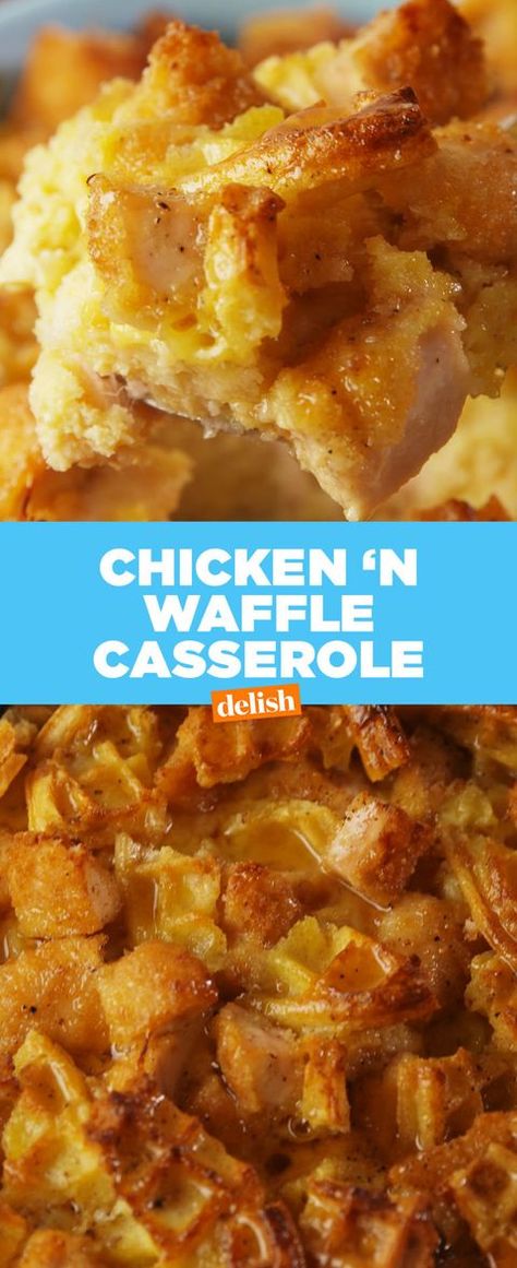 Waffle Casserole, Chicken N Waffles, Diy Easy Recipes, Best Chicken, Chicken And Waffles, Casserole Recipe, Sauerkraut, Breakfast Casserole, Diy Food Recipes