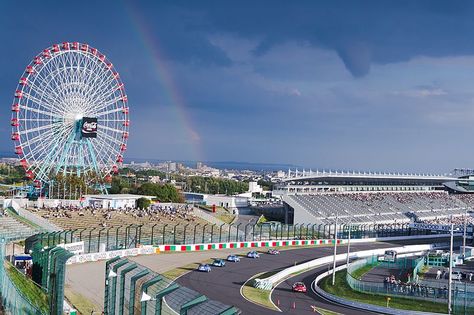 Built in 1962, Suzuka was Japan's first, full-fledged race track. The Honda-owned track is famous for its challenging esses, the ultra-fast 130R left hander, and a party atmosphere around each event. It's also one of the most fun places you can drive. - RoadandTrack.com Suzuka Circuit, Navy Pier Chicago, The Great Race, Racing Circuit, Car Culture, Skate Park, Race Track, My Ride, How To Level Ground