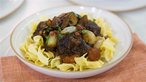 Melissa Clark's Boeuf Bourguignon Beef Bourguignon Recipe, New York Times Cooking, Melissa Clark, Classic French Dishes, Hoda Kotb, Short Rib, Crockpot Recipes Beef, French Dishes, Julia Child