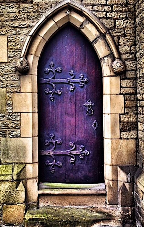 Upvc Front Door, Purple Door, When One Door Closes, Gorgeous Doors, Cool Doors, Manchester England, Iron Work, Lukisan Cat Air, Greater Manchester