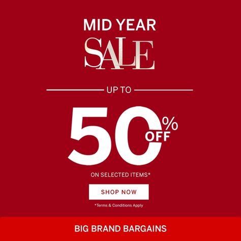 MID YEAR SALE 🎉🎉 up to 50% OFF selected items* Offer ends 30th June 11:59pm AEST. Prices drastically reduced on Big Brands, Jewellery, Beauty, Fashion and more, with new items added daily😍😍 Only while stocks last.⁠ *Terms & Conditions Apply. Shop Sale Now ✨🎉 .⁠ .⁠ .⁠ #tvsn #sale #frenzy #discounts #bargains #bigbrands #fashion #shopping #shop #musthave #moneyoff #save #deals #midyearsale Best Price Banner, 50% Offer Poster Design, Up To 50% Off, 30 Off Sale Poster, Mid Year Sale Poster, 11 11 Sale Poster Design, Year End Sale Poster Design, 11 11 Sale Poster, 50 Off Sale Poster