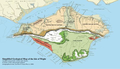 Geologic Timescale, Stonehenge Map, Geologic Time Scale, Isle Of Wight Map, British Isles Map, Map Of Britain, Topographic Map, Isle Of Wight, Weird And Wonderful