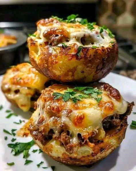 Paula Deen Lovers | Cheesy Beef Stuffed Potato Cakes | Facebook Cheesy Beef Stuffed Potato Cakes, Stuffed Potato Cakes, Beef Burrito, Stuffed Potato, Gordon Ramsay Recipe, Burrito Recipe, Homemade Cookbook, Potato Patties, Ina Garten Recipes