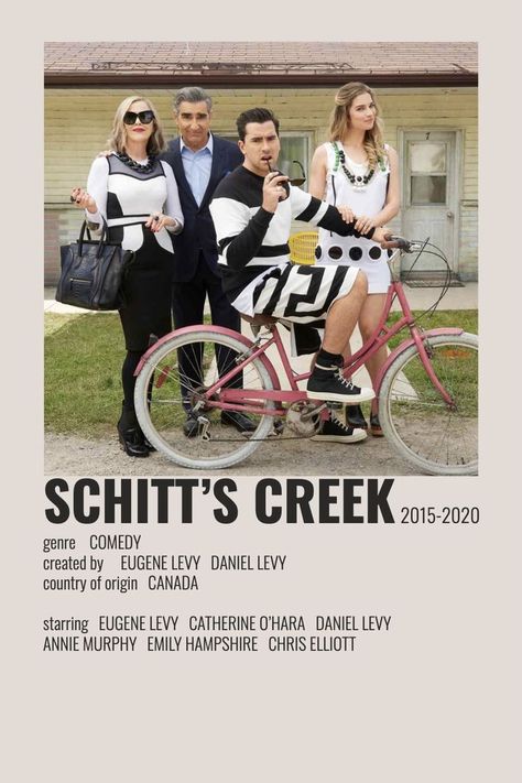 Schitts Creek Poster Aesthetic, Chris Elliott, Minimalist 90s, Eugene Levy, Tv Poster, Daniel Levy, Movie Collage, Ew David, Polaroid Posters