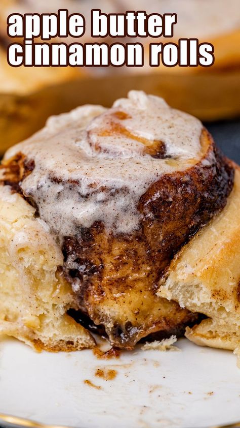 Butter Cinnamon Rolls, Cinnamon Roll Recipes, Cinnamon Frosting, Apple Dumpling Recipe, Apple Dumpling, Homemade Apple Butter, Butter Cinnamon, Breakfast Sweets, Cinnamon Rolls Homemade