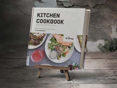 Square Cookbook / Recipe Book by StockInDesign on Dribbble Wood Cookbook Stand, Cookbook Cover Design, Recipe Stand, Recipe Book Stand, Homemade Carnival Games, Recipe Book Covers, Recipe Book Holders, Arts Education Quotes, Recipe Book Design