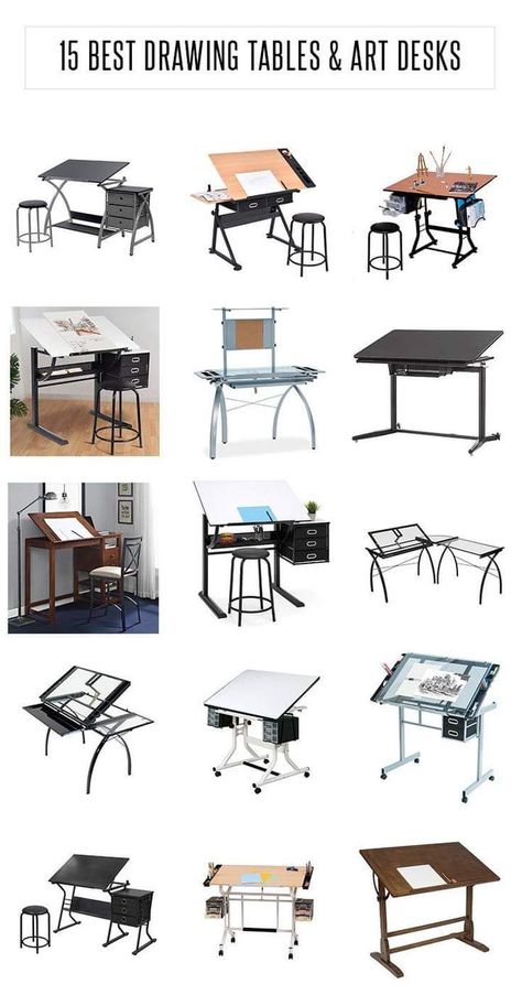 Drawing Tables, Home Art Studios, Art Desks, Ruangan Studio, Artist Desk, Architects Desk, Drafting Drawing, Drawing Desk, Art Studio Space