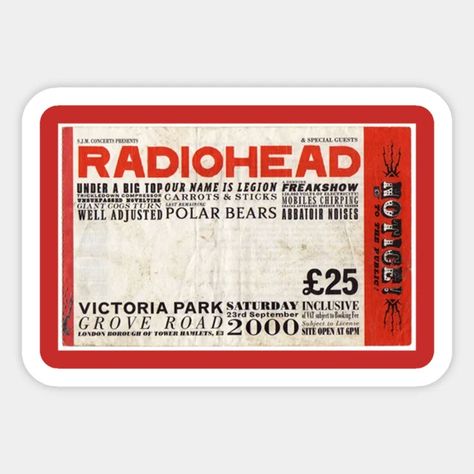 Phone Case Stickers Radiohead, Radiohead Stickers Printable, Radiohead Stickers, Radiohead Logo, Alternative Stickers, Stickers Rock, Phone Cover Stickers, Cool Laptop Stickers, Album Stickers