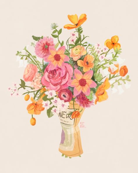 I’ve had a very cute experience of flower arrangement for a wedding and I can’t get my mind off of those lovely spring flowers ever since. Here is a beautiful new art print to celebrate my love for flowers. I am open for work and scheduled work at the moment, grab your spot! Contact for inquiries irisatakoyuncu@gmail.com #illustration #floralart #botanicalillustration #artwork #digitalillustration #flowerpainting #artistsoninstagram #artcollectors #creativeart #illustrationartists #waterc... Illustration Artists, Botanical Illustration, Flower Arrangement, My Mind, Spring Flowers, Floral Art, My Love, Flower Painting, New Art