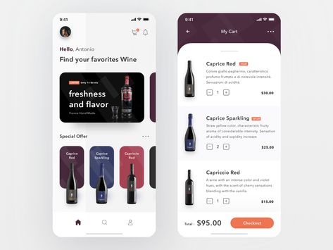 Wine Shop App by Sulton hand Wine App Design, Wine Flyer, Wine App, Task Management App, Wedding Vector Art, Wine Logo, Wine Poster, Wine Shop, Wine Design