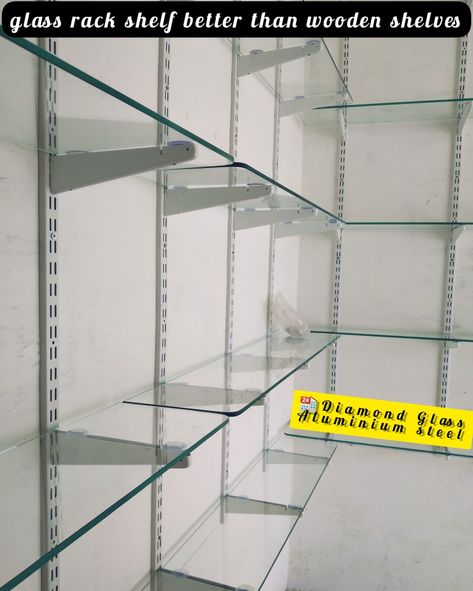 glass shelf for shop | glass rock shelves with RAB Adjustable slotted channels. Find here Glass Shelves, Glass Rack manufacturers, suppliers & exporters in pehowa. kurukshetra. haryana. india Get contact details & address of companies manufacturing and
Manufacturer of Glass Shelves - Wall Mounted Glass Shelves offered by Pyramid House Of Display, Glass Racks Shelves For Shop, Shelves In Shop Ideas, Steel Rack Design For Shop, Glass Racks Shelves, Shelf Design For Shop, Rock Shelves, Glass Shelf Ideas, Wall Rack Design, Glass Shelves Ikea