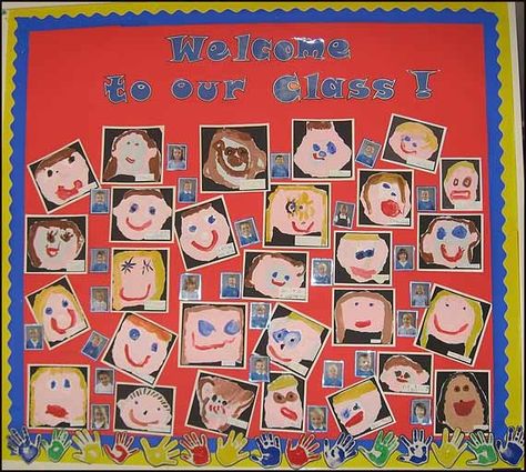 Welcome Display Our Class Display, Nursery Display Boards, Wall Display Ideas, Welcome To Our Class, Ks1 Classroom, Classroom Display Boards, Year 1 Classroom, School Reception, Reception Classroom