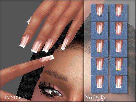 The Sims 4 Cc Resource Nails, Sims 4 Short Nails Cc, The Sims 4 Cc Resource Accessories, Sims 4 Cc Nails French Tip, Sims 4 Cc Women Nails, Free Sims 4 Cc Nails, Sims 4 Cc Women Accessories, Sims 4 Female Nails, Sims 4 Mods Clothes Shoes