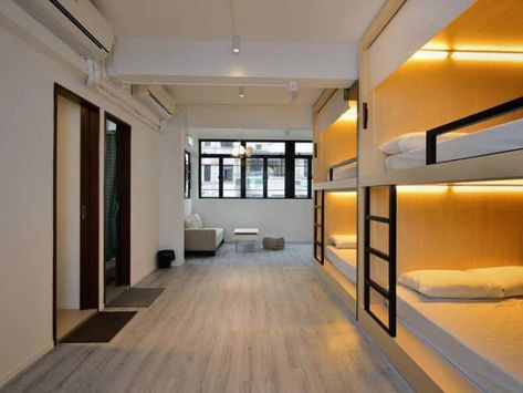 Dormitory Room, Hostels Design, School Building Design, Casa Retro, Hostel Room, Dorm Design, Boarding House, Student Accommodation, Minimal House Design