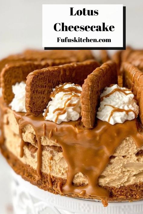 Cookie Butter Cheesecake, Lotus Biscoff Cheesecake, Lotus Cheesecake, The Best Cheesecake, Biscoff Recipes, Biscoff Cheesecake, Biscoff Cookie Butter, Springform Pan Cake, Lotus Biscoff