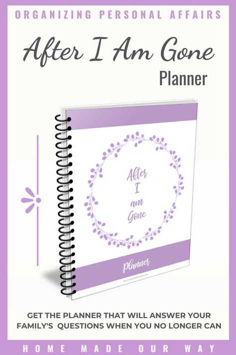 How to Organize Your Personal Affairs: Put a Plan in Place Before You Die Family Emergency Binder, Estate Planning Checklist, Emergency Binder, When Someone Dies, Life Binder, Family Emergency, Home Management Binder, Free Checklist, Binder Organization