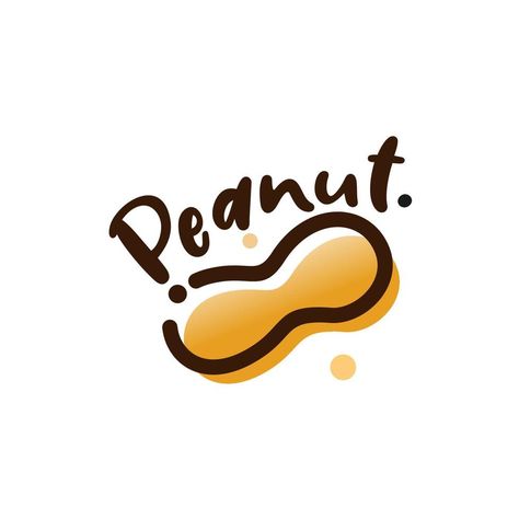 Peanut Logo Design, Peanut Butter Logo Design, Butter Logo Design, Peanut Butter Logo, Peanut Illustration, Agro Logo, Butter Logo, Verde Sage, Cookies Logo