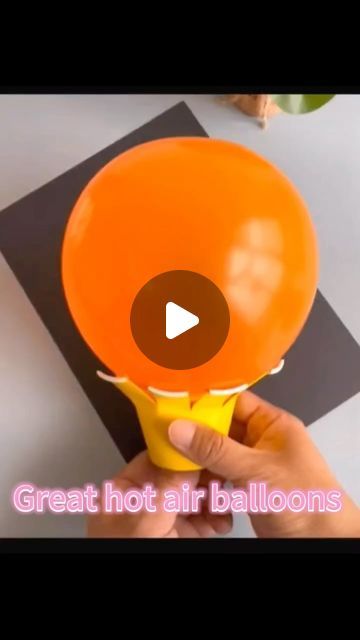 Paper crafts teacher on Instagram: "💗💕🎈Step by step, help you to make this lovely hot air balloon 🎈   You can play with your kids. They must enjoy it   Follow me @paper.crafts.teacher to view or to learn much more lovely paper crafts and creative handmade for your kids   #papercrafters #papercraft #papercrafting #craftyideas #crafting #crafts #papercrafter #creativehandmade #craft  #craft #craftforkids #craftforchildren #craftersgonnacraft #handmadecrafts #crafthandmade #momlife #momboss #momblogger #parents #parenting #kidstoy #kidstoys #kidtoys #childrentoys #kindergartenclassroom" 3 D Hot Air Balloon Craft, Hot Air Balloon Paper Craft, How To Make Hot Air Balloon, Hot Air Balloon Experiment, Hot Air Balloon Crafts, Ballon Crafts, Air Balloon Craft, Balloon Centerpieces Diy