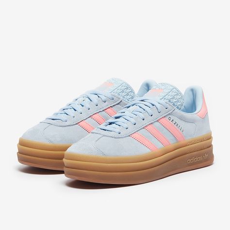 All Kids' Trainers | Pro:Direct Lifestyle Gazelle Adidas Platform, Adidas Platform Gazelle, Cute Addidas, It Girl Shoes, Adidas Gazelle Platform, Platform Gazelle, Adidas Shoes Pink, Gazelle Platform, Adidas Shoes Gazelle