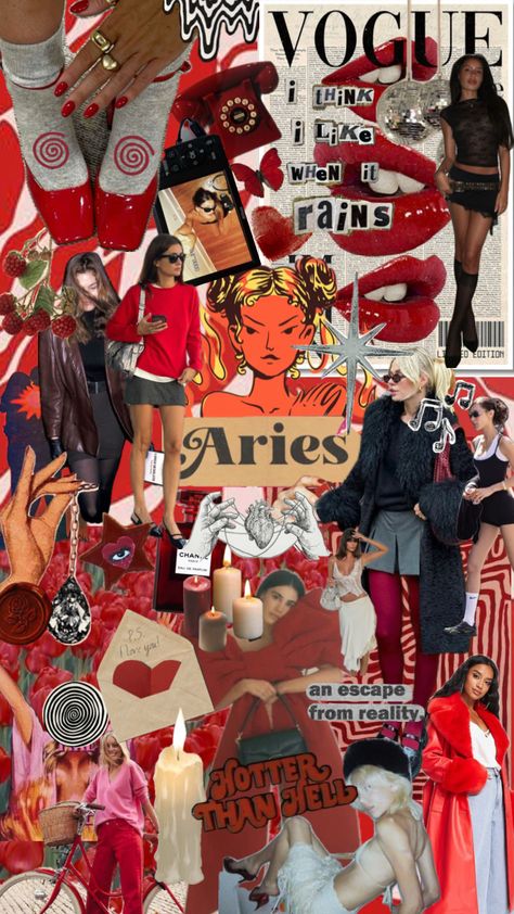 #aries #astrology #aesthetic Aries Aethstetic, Aries Sun Aesthetic, Aries Fashion Aesthetic, Aries Rising Style, Venus In Aries Aesthetic, Aries Outfits Aesthetic, Aries Venus Aesthetic Outfits, Aries Moon Aesthetic, Aries Rising Aesthetic