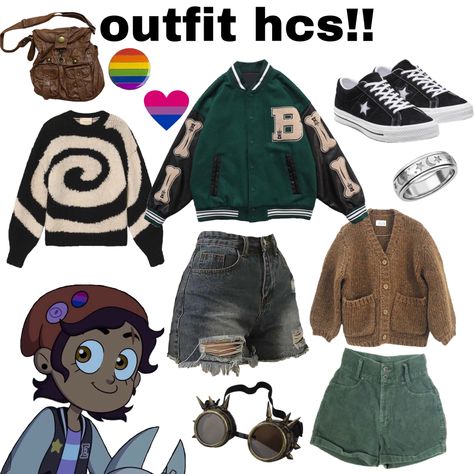 Luz Noceda Inspired Outfits, The Owl House Outfit Ideas, Luz Noceda Outfit Ideas, Owl House Outfit Ideas, Owl House Inspired Outfits, Luz Outfits, The Owl House Aesthetic, Character Headcanons, Nerdy Outfits