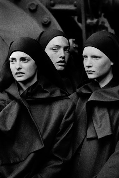 Untold Stories Peter Lindbergh Linda Evangelista, Michaela Bercu & Kirsten Owen Pont-à-Mousson, 1988 © Peter Lindbergh (Courtesy of Peter Lindbergh, Paris) Michaela Bercu, Martin Schoeller, Exhibition Models, Tatjana Patitz, Nadja Auermann, Isabella Rossellini, Stephanie Seymour, Karen Elson, Mario Sorrenti