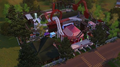 Festival Grounds, The Sims 3, Different Seasons, Home Icon, All Games, Sims 3, Sky High, Holiday Tree, Race Track